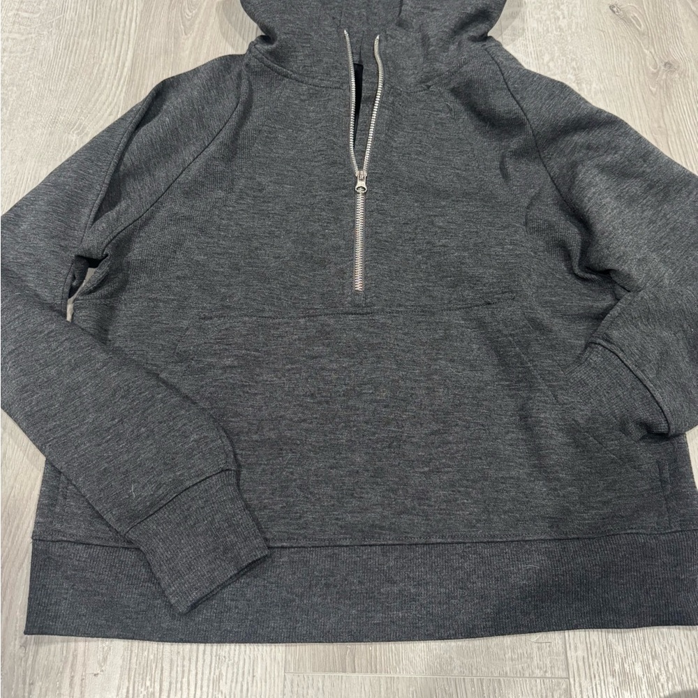 EUC Hype | Grey Quarter Zip Hoodie | Size Small